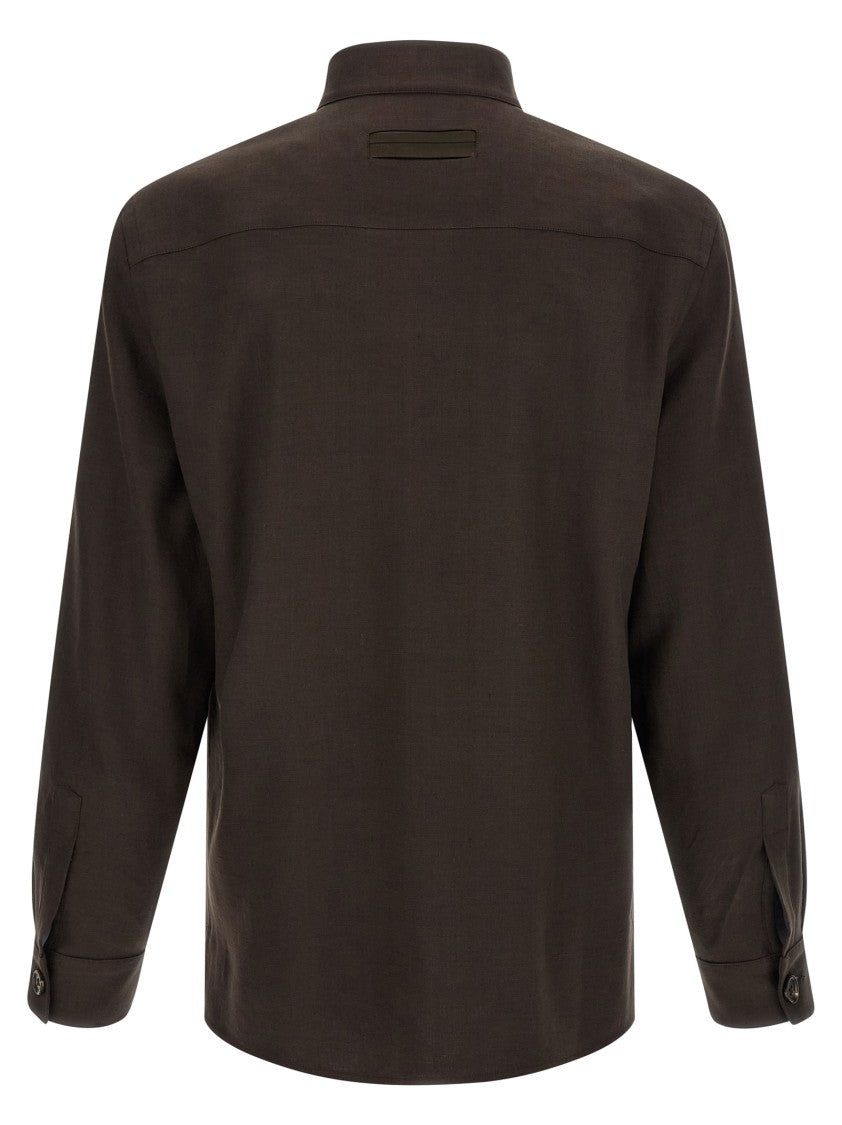 Zegna Oasi Lino Overshirt