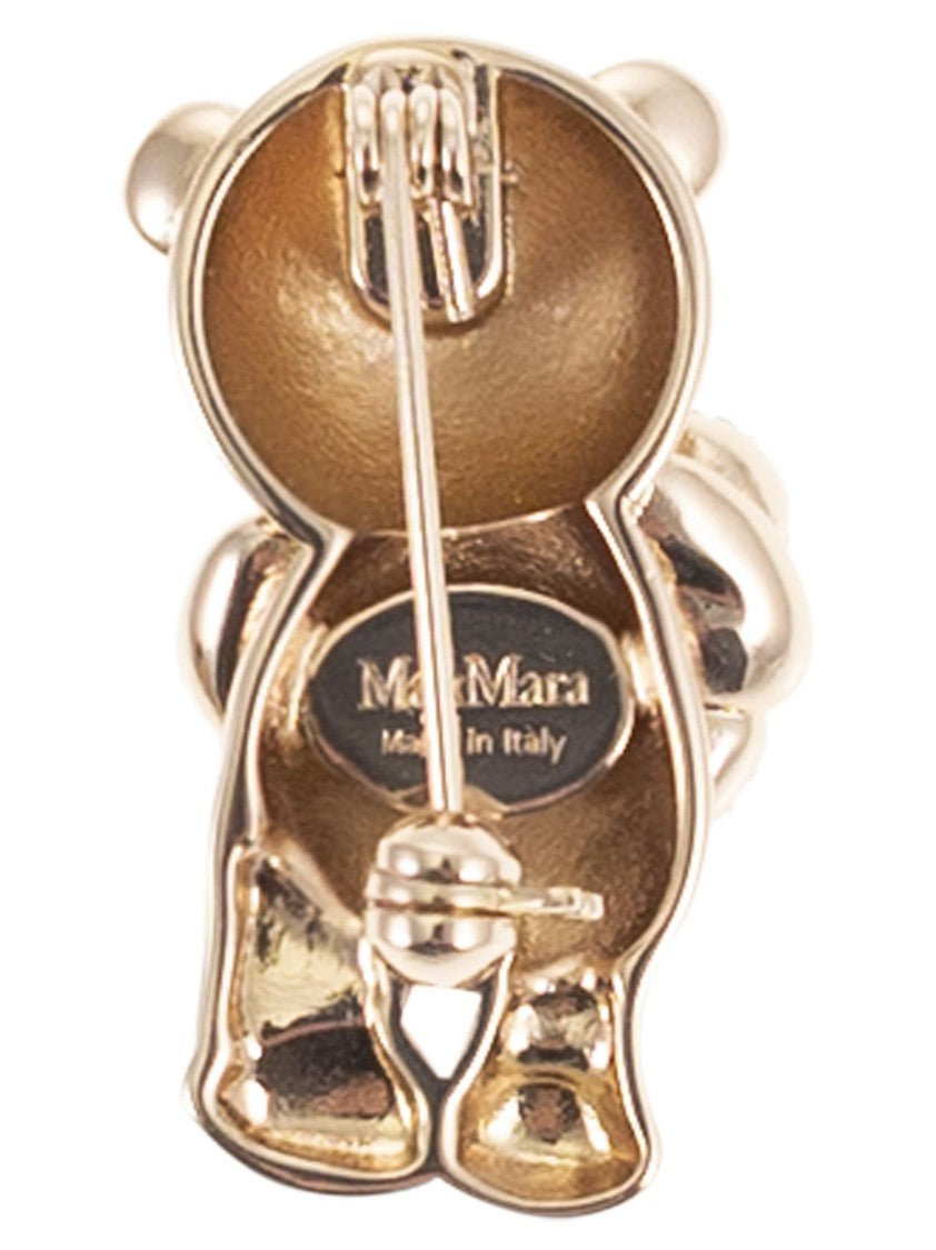 Max Mara Shiny - Metal Bear Brooch