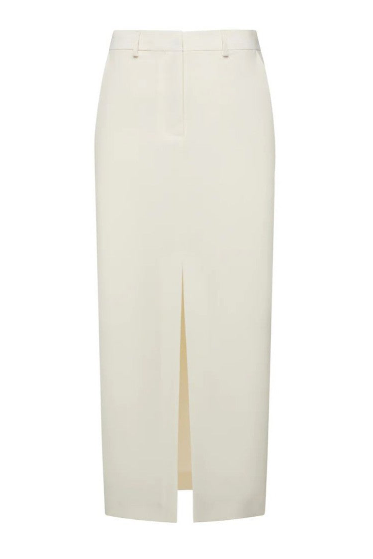 Simona Corsellini Multicolor Midi Front Slit Skirt