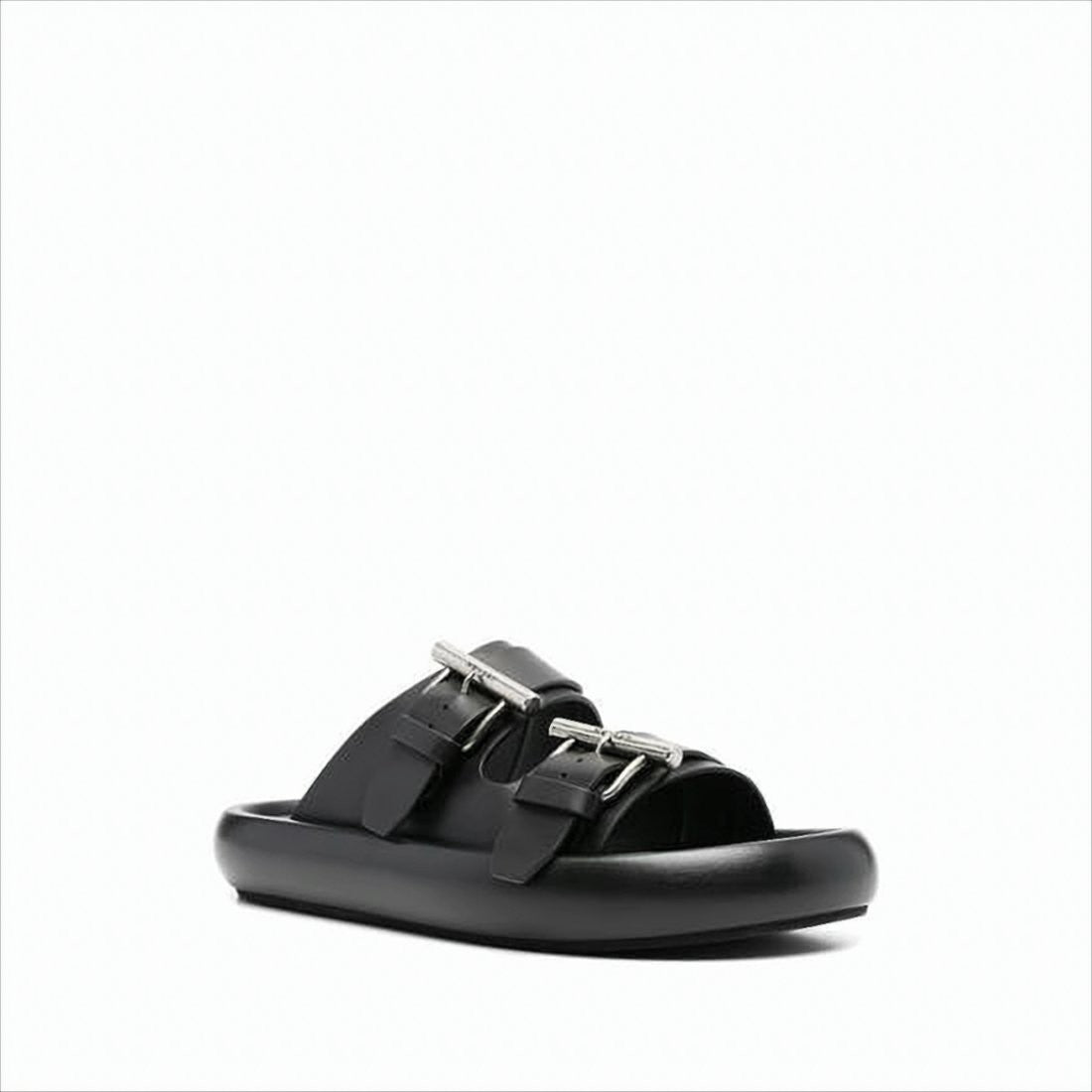 Alexander Mcqueen Padded Sole Sandals With Statement Buckles