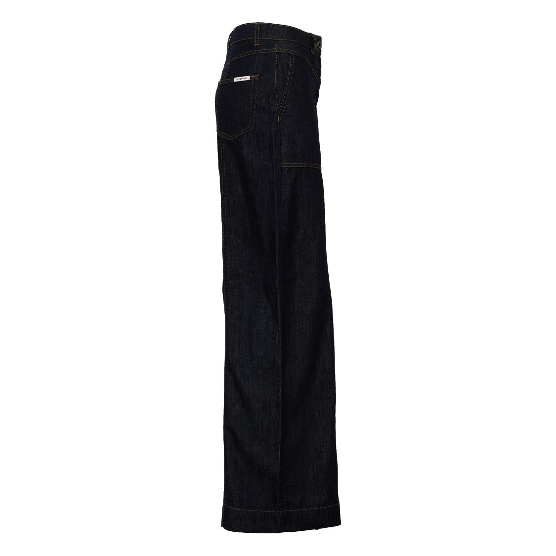 Self-Portrait Indigo Denim Straight Leg Jeans