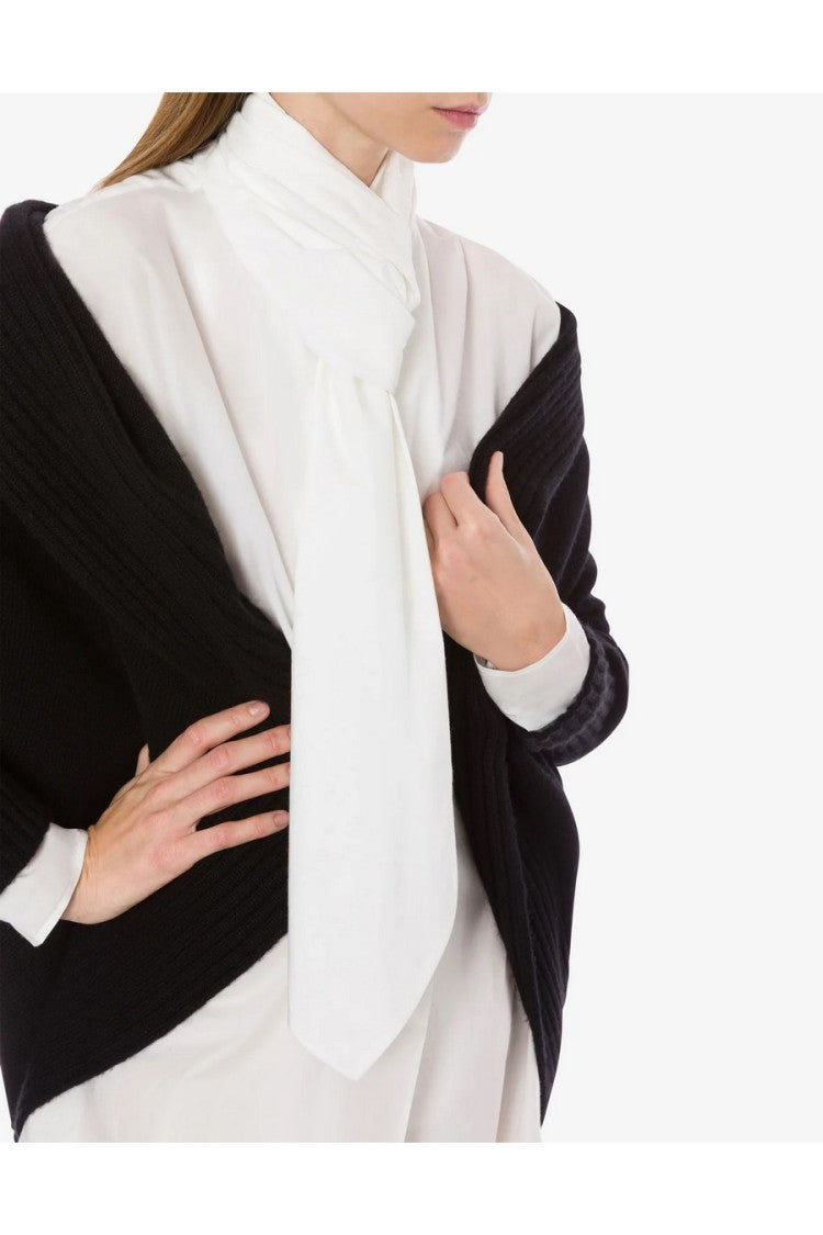 Alberta Ferretti White Silk Blouse