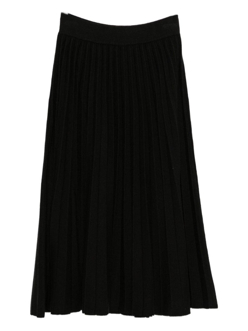 Blugirl Pleated Midi Skirt With Fitted Waistband