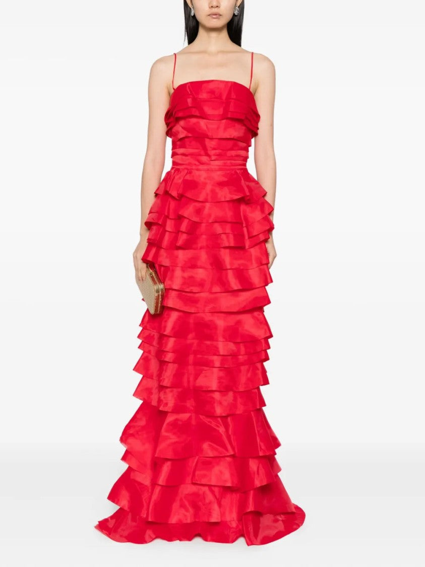 Saiid Kobeisy Layered Organza Long Dress