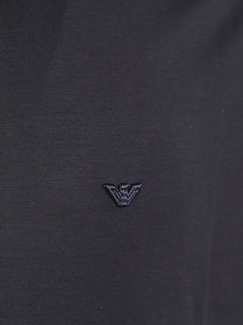 Emporio Armani Minimalist Embossed Logo Polo Shirt
