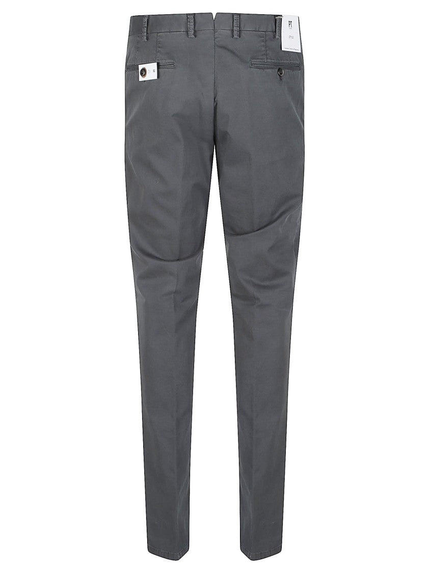 Pt Torino Slim Tailored Cotton Pants