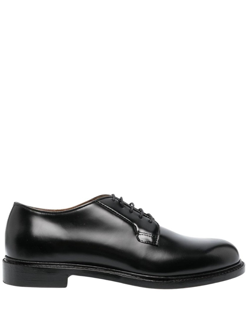 Sebago Low-Cut Black Calfskin Lace-Up Shoes