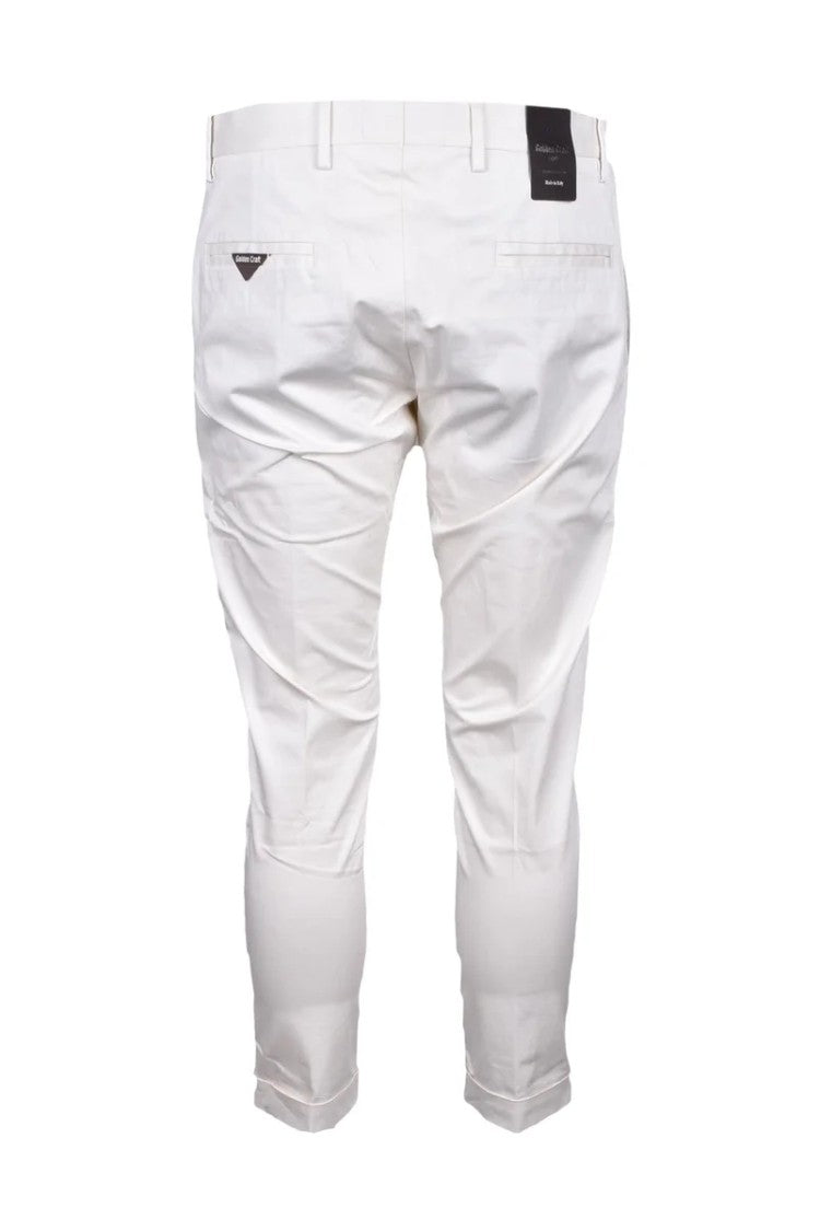 Golden Craft 1957 White Stretch Cotton Pants