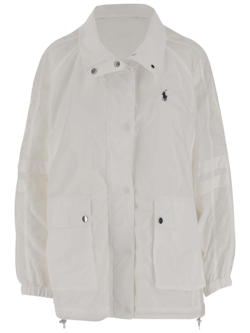 Polo Ralph Lauren Waterproof Jacket With High Collar And Multi-Pocket Design