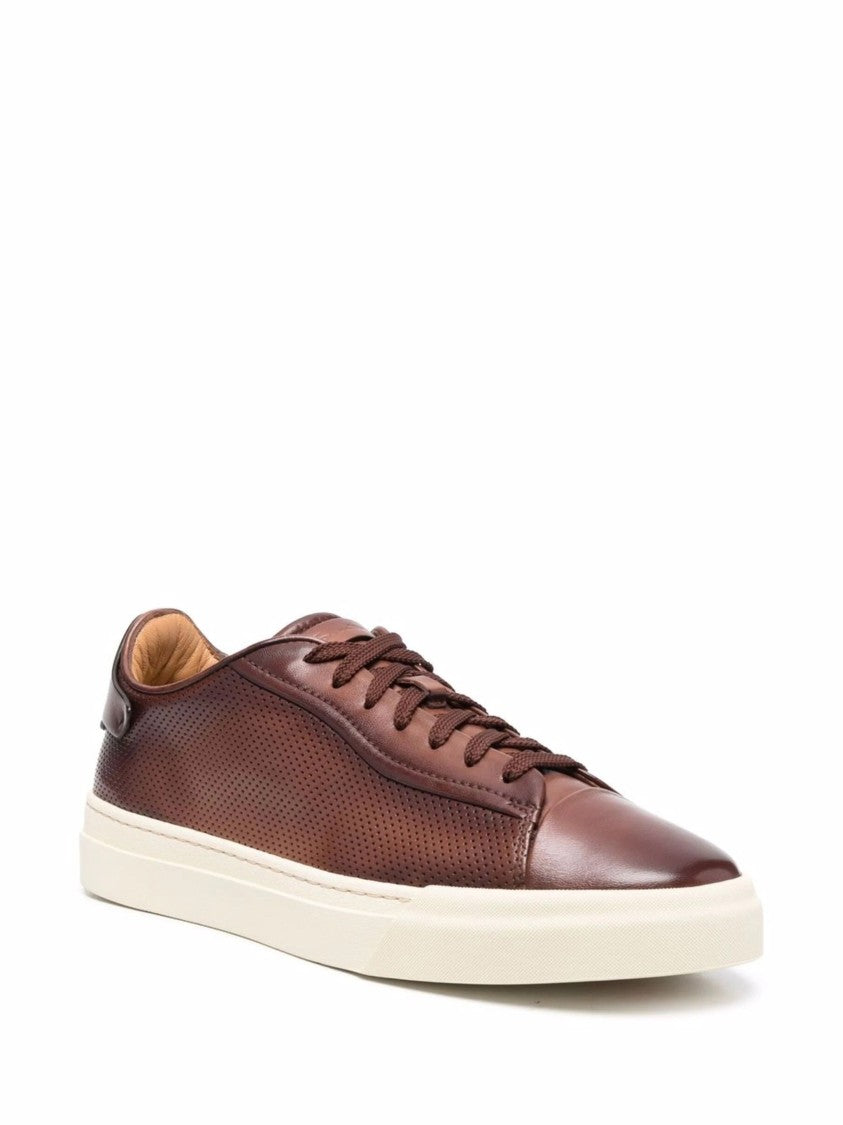 Santoni Casual Leather Trainers