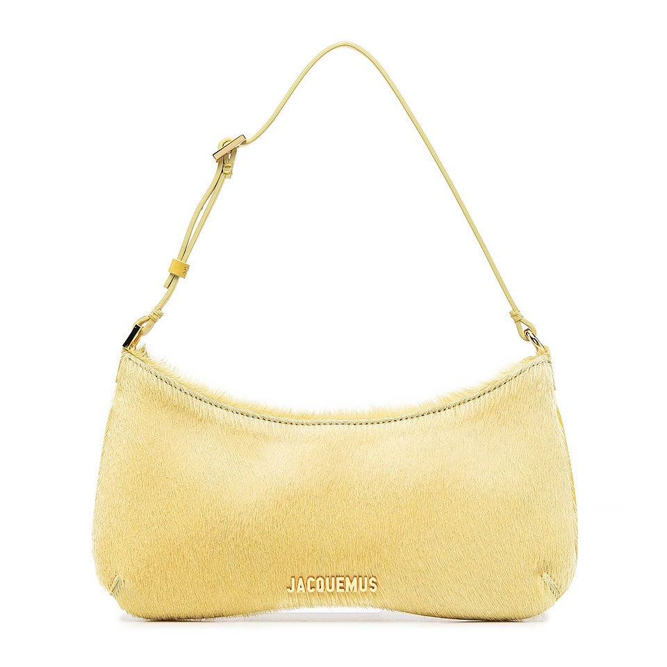 Jacquemus Pony Hair Detail Shoulder Bag In Cow Skin