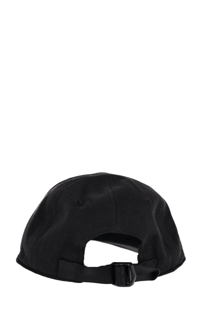 C.P. Company Black Cotton Gabardine Baseball Hat