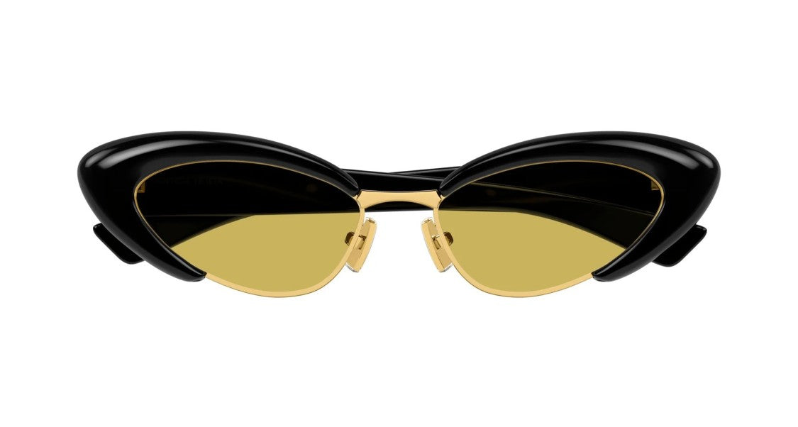Bottega Veneta Sunglasses Bottega Veneta Bv1387s 001 Black Black Yellow 54/17/140