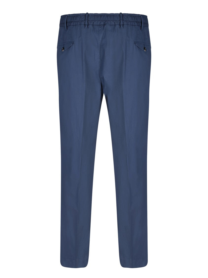 Dell'oglio Blue Straight Cut Trousers
