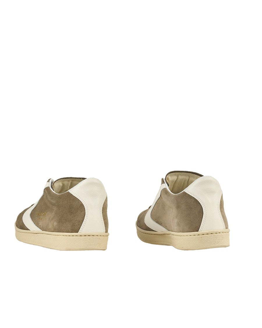 Valsport Low-Top Suede Sneakers With Contrasting Leather Detail