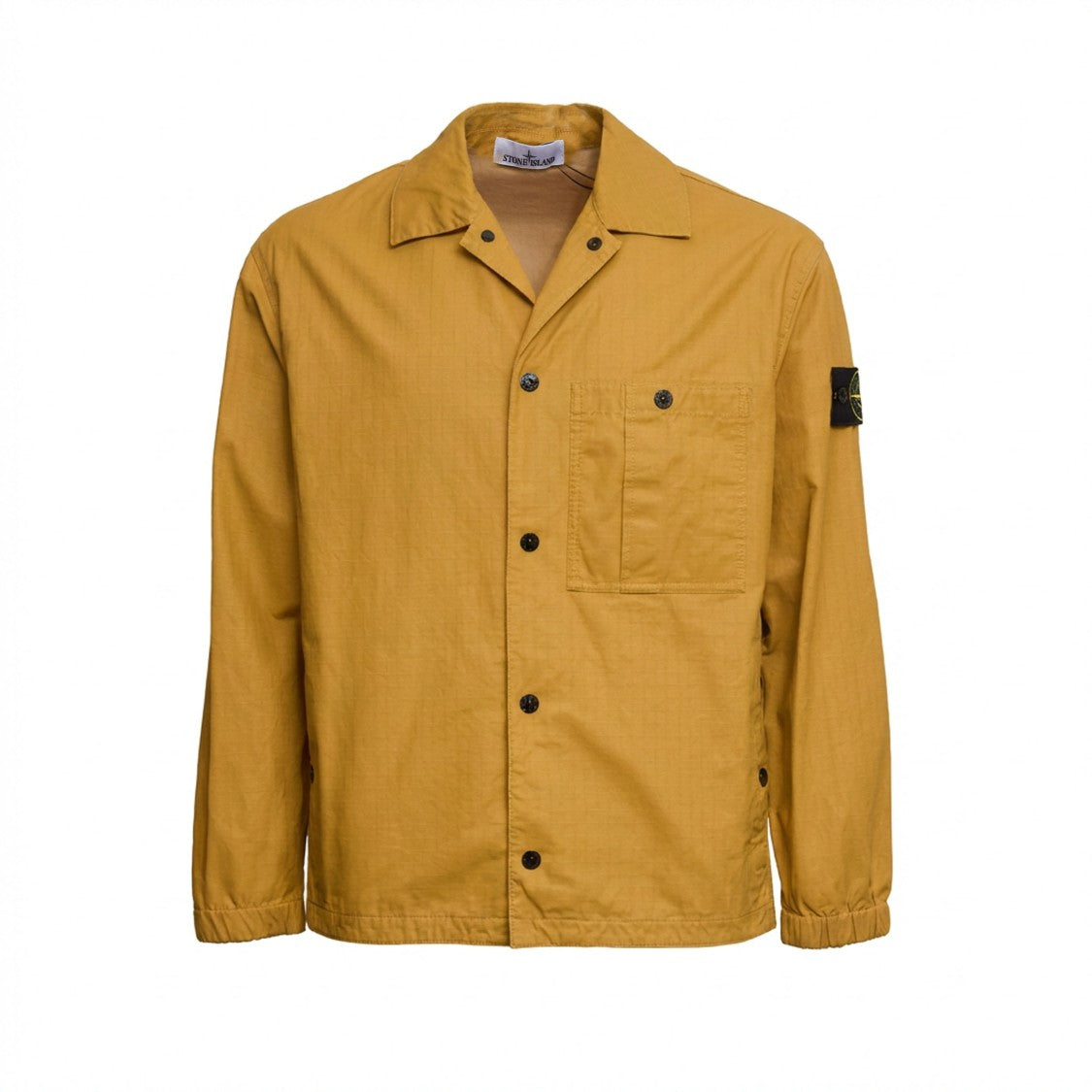 Stone Island Ripstop Cotton Overshirt Button Closure
