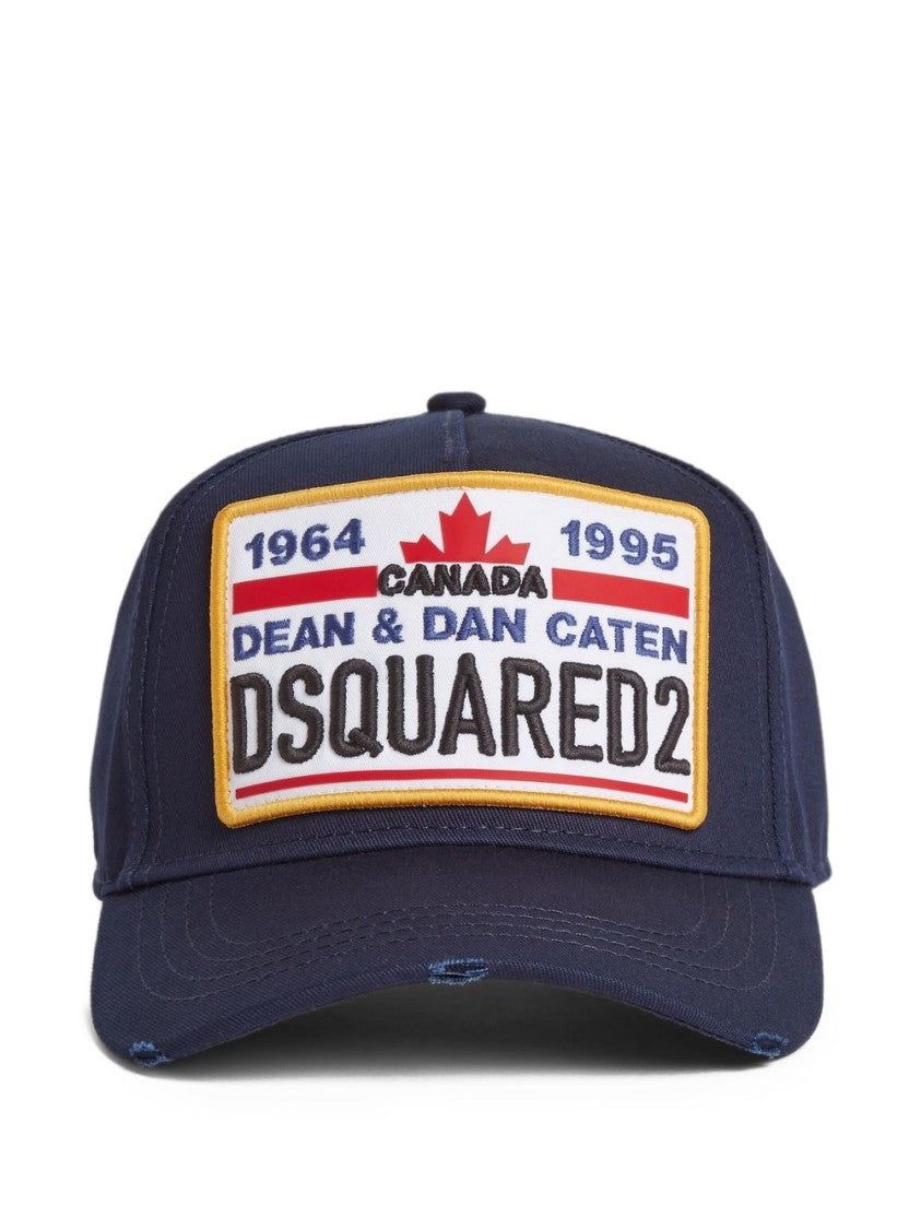 Dsquared2 Curved Peak Navy Blue Cap