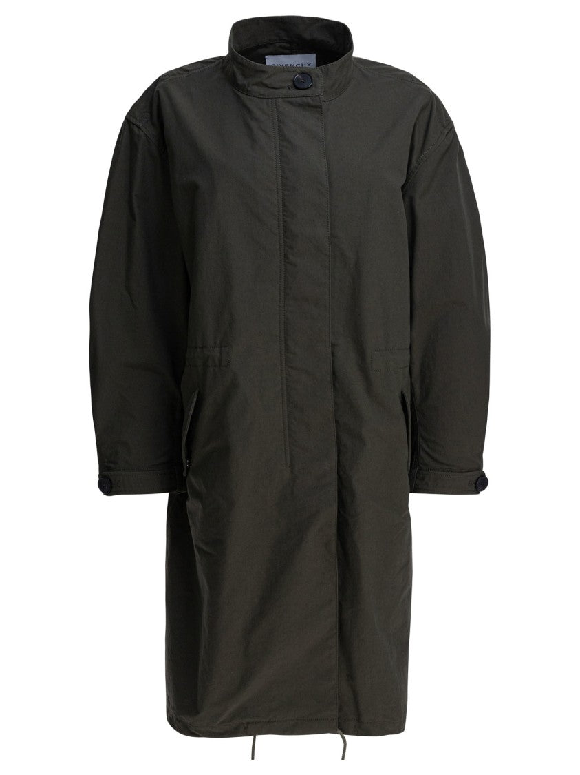 Givenchy Long Oversized Parka With High Collar