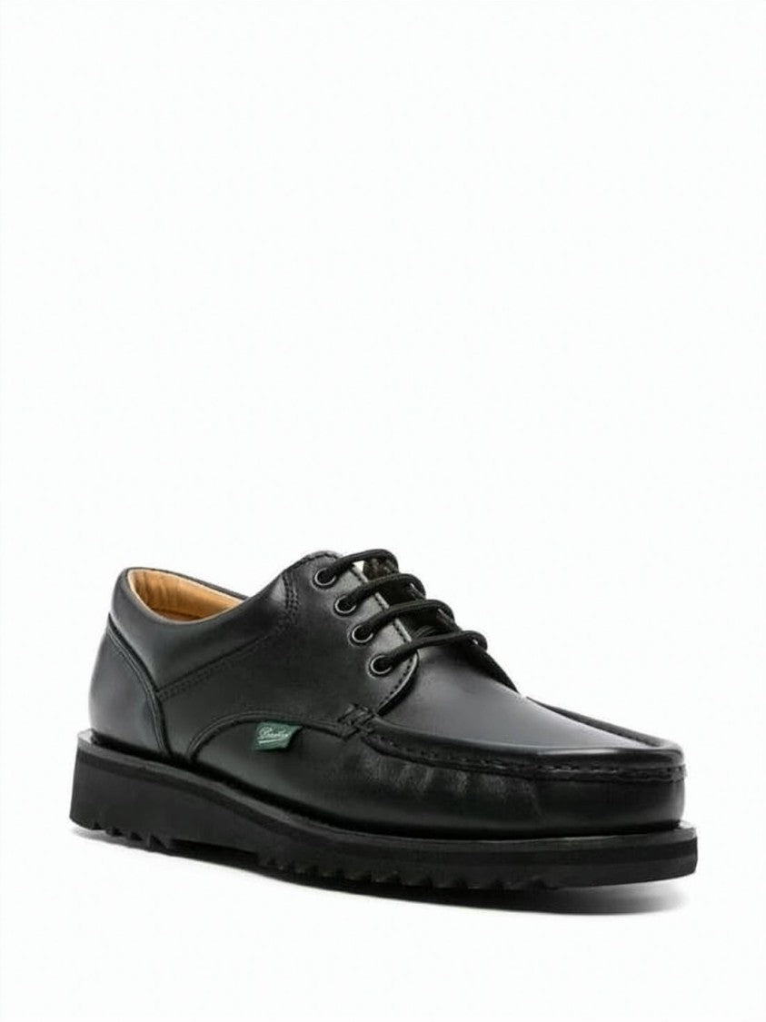 Paraboot Moc Toe Lace-Up Shoes With Sturdy Rubber Sole