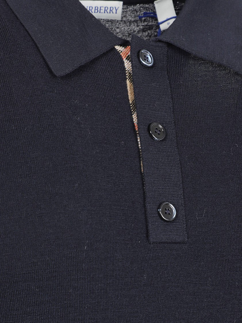 Burberry Short-Sleeved Polo Shirt With Classic Collar