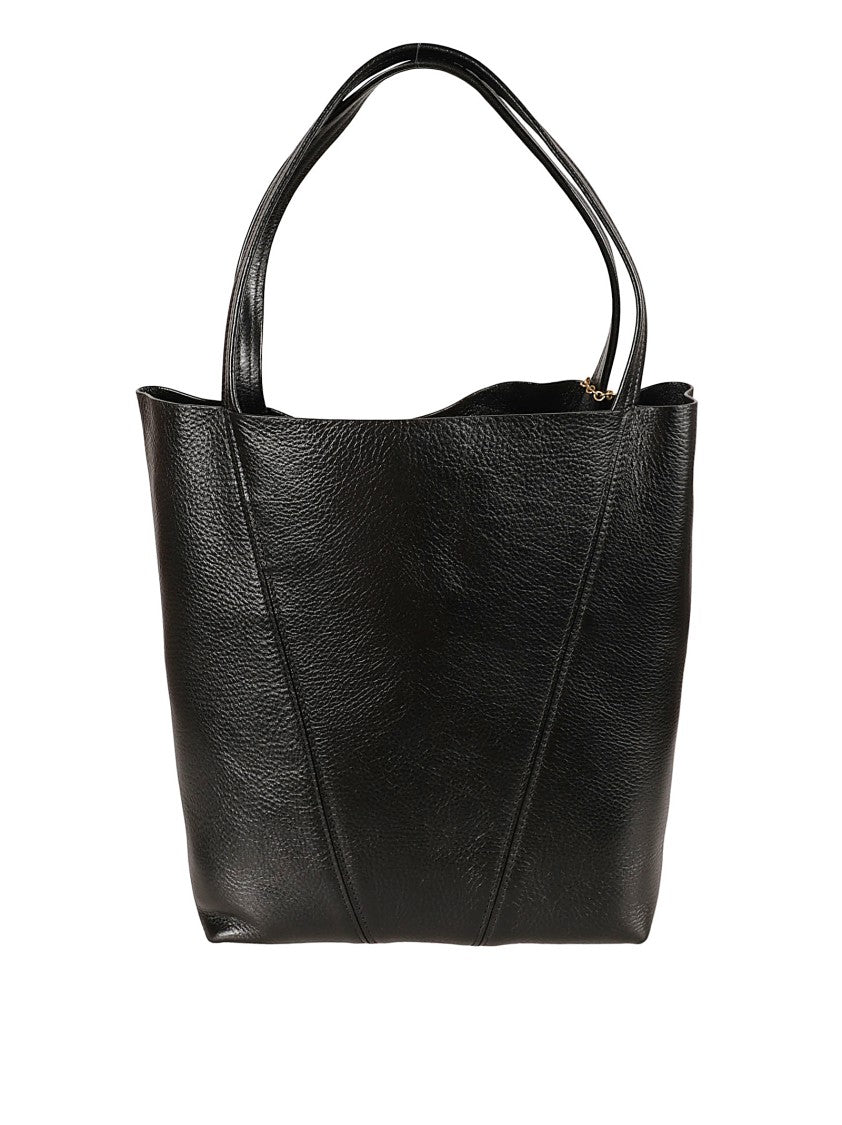 Chloé Spin Tote Bag In Shiny Grained Cowhide