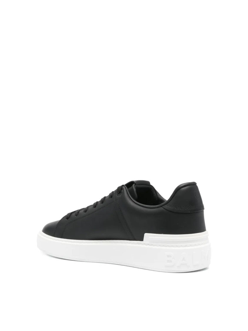Balmain B Court Logo Low Top Sneakers