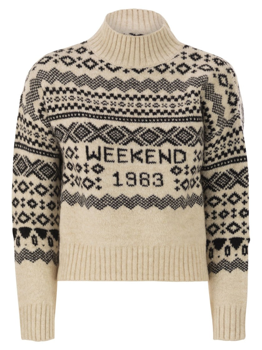 Max Mara Brioso1234 - Jacquard Wool And Alpaca Jumper