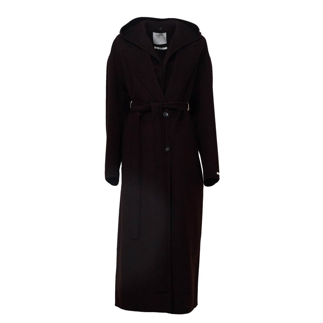 Sportmax Olmo Long Overfit Wool Belted Coat