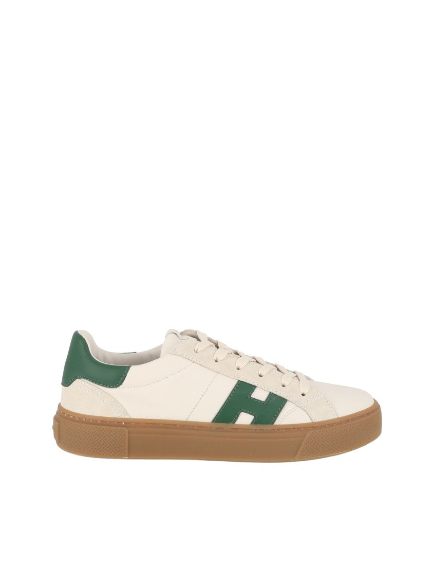 Hogan Cream H705 Low-Top Sneakers
