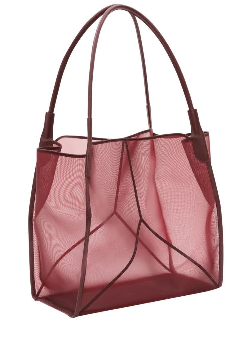 Victoria Beckham Translucent Mesh Panel Tote Bag