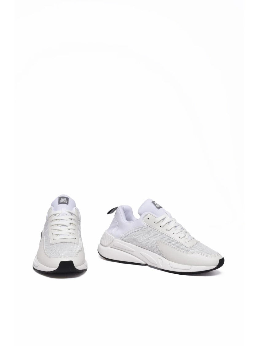 Diesel White Polyester Breathable Sneakers