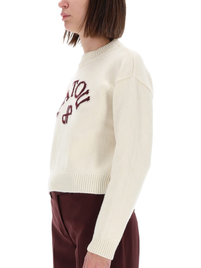 Patou Relaxed Monogram Jp Jersey Sweater