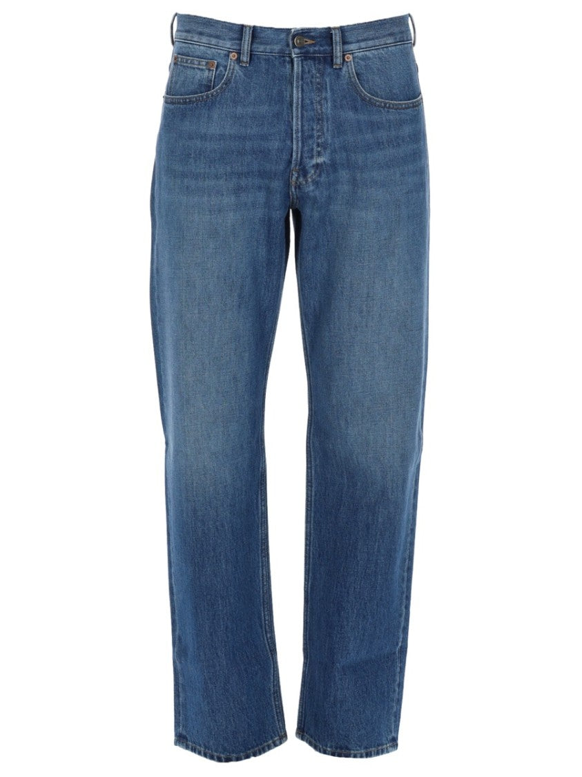 Valentino Classic Straight-Leg Denim Jeans