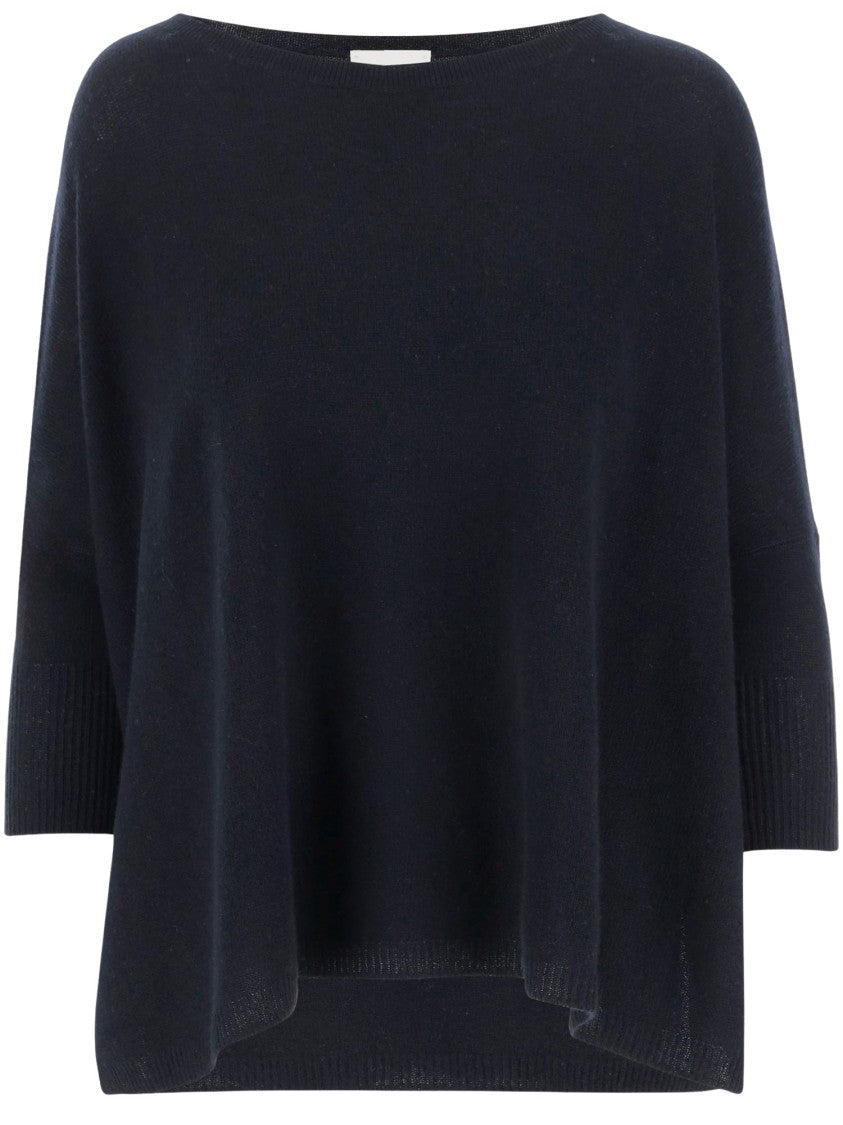 Allude Wool Blend Pullover With Rhinestones And Studs