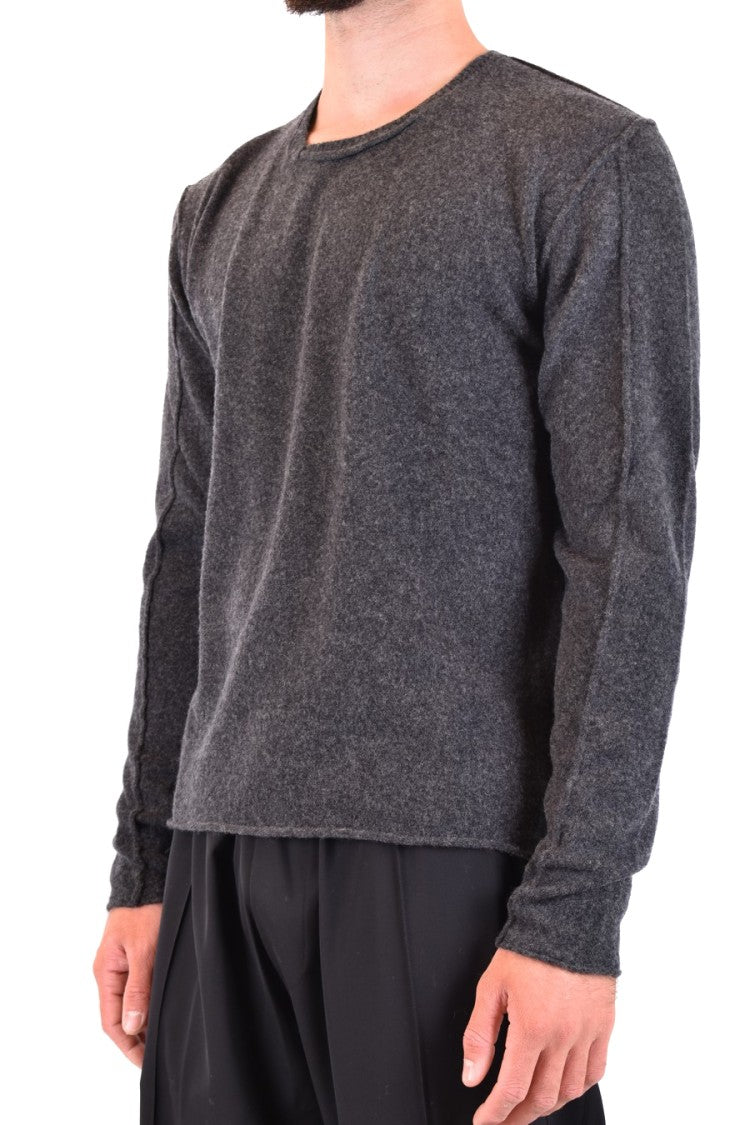 Isabel Benenato Sophisticated Knit Sweater With Textured Fabric