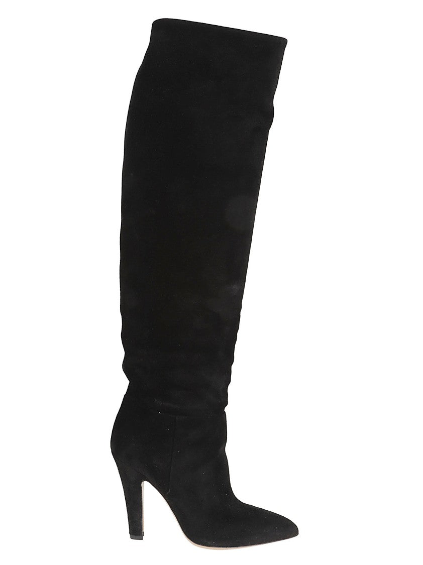 Paris Texas Elsa Suede Cone Heel Boots