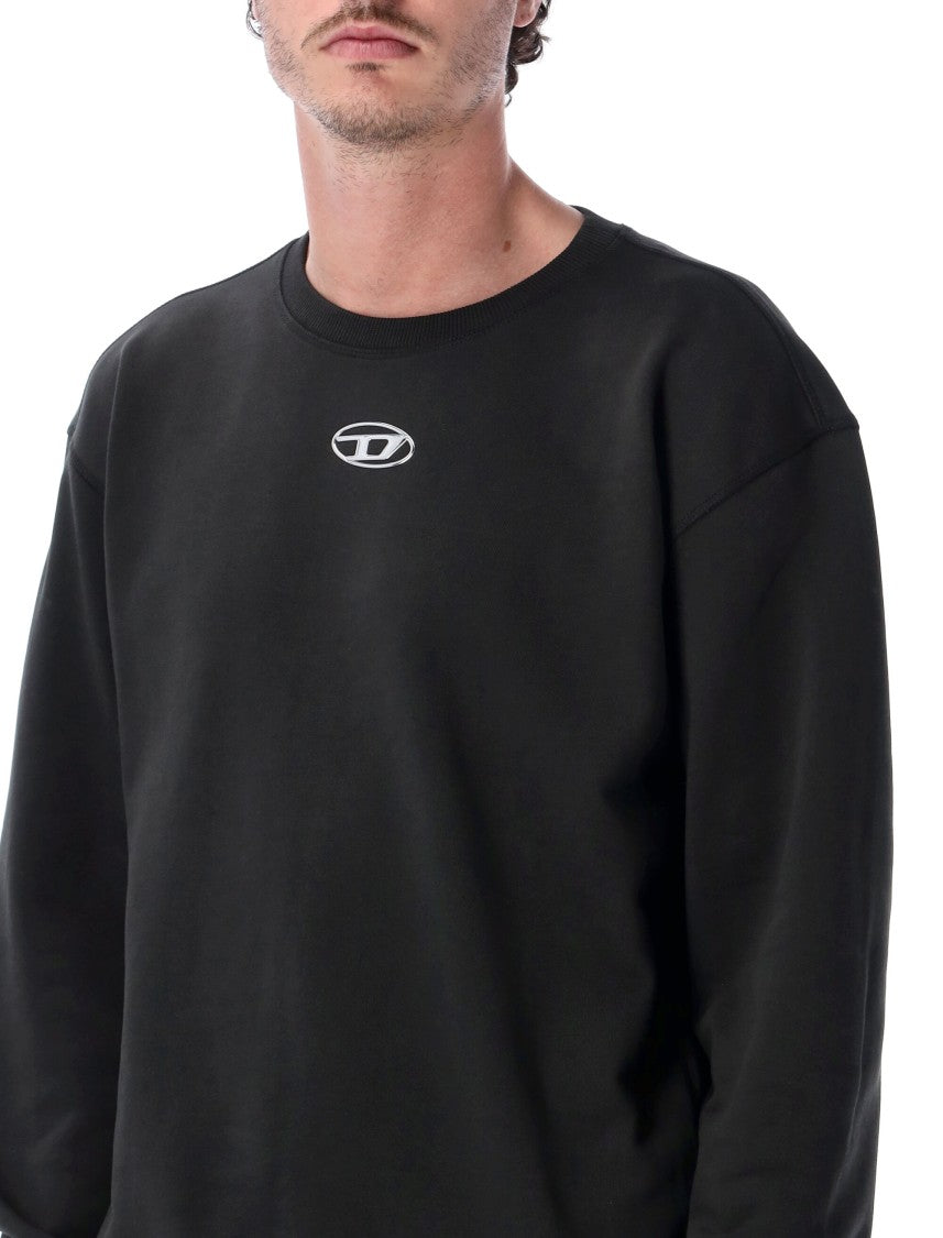 Diesel Black Norm Crewneck Logo Sweatshirt