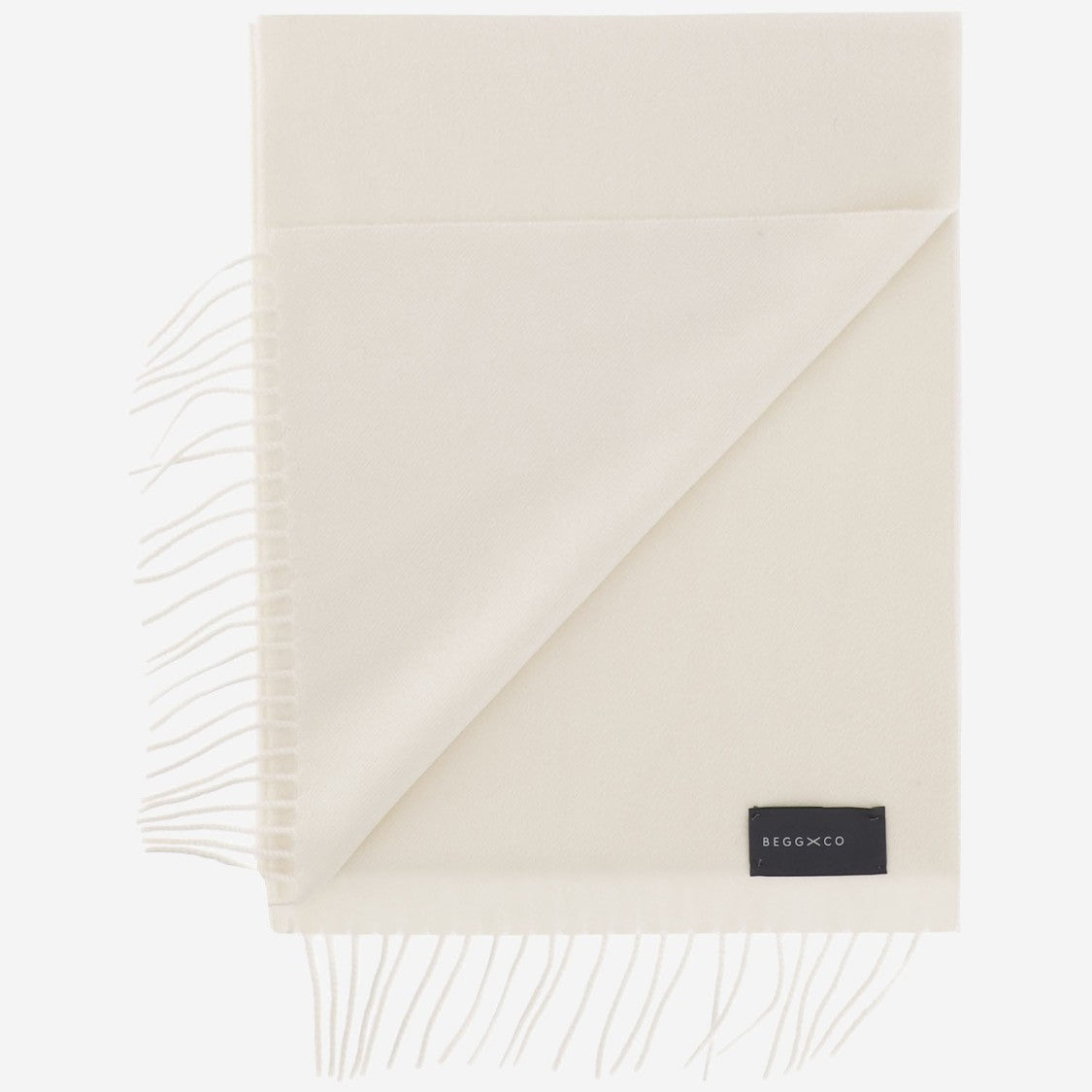 Alex Begg Rectangular Cashmere Scarf With Fringed Edges