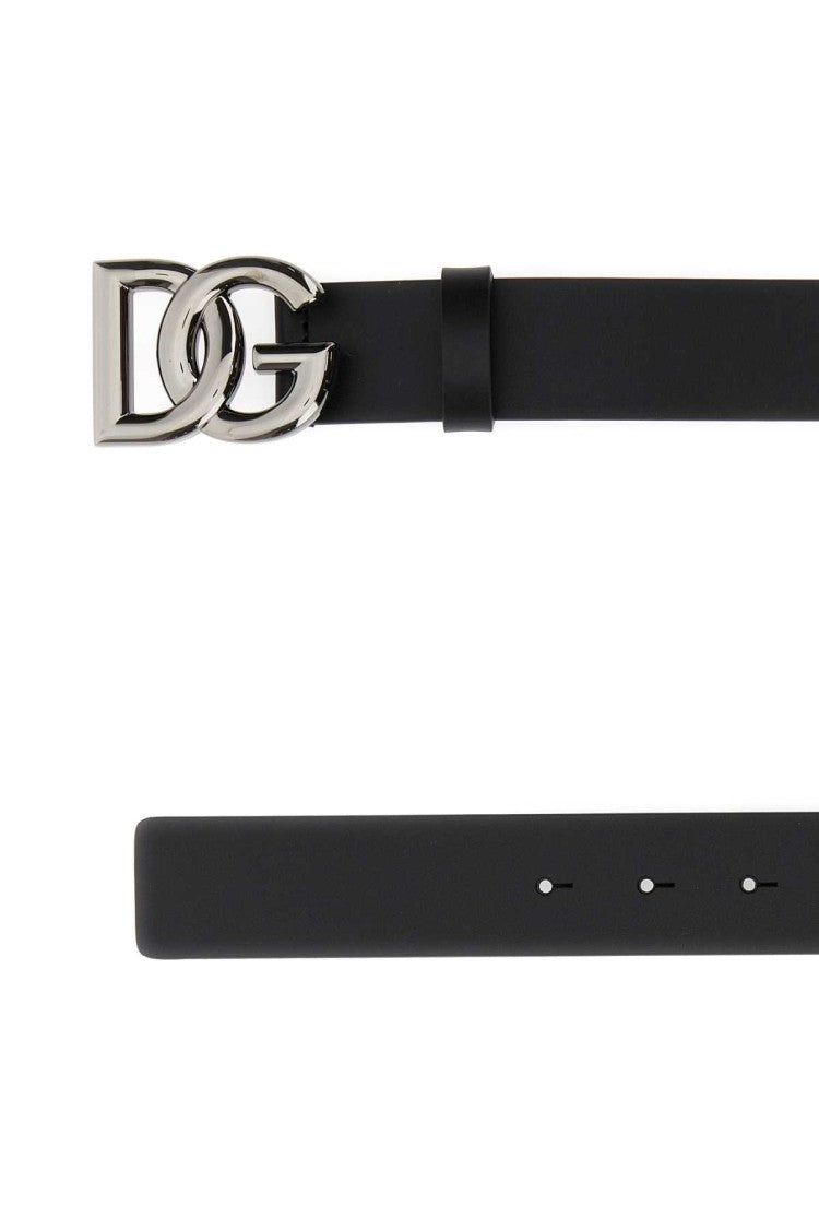 Dolce & Gabbana Black Leather Belt