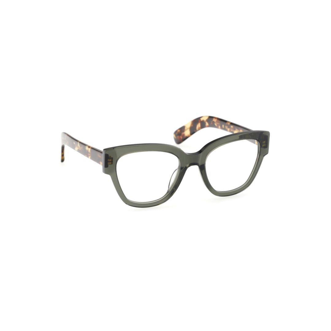 Kaleos Caruso Square Frame Eyeglasses With Olive Green Front