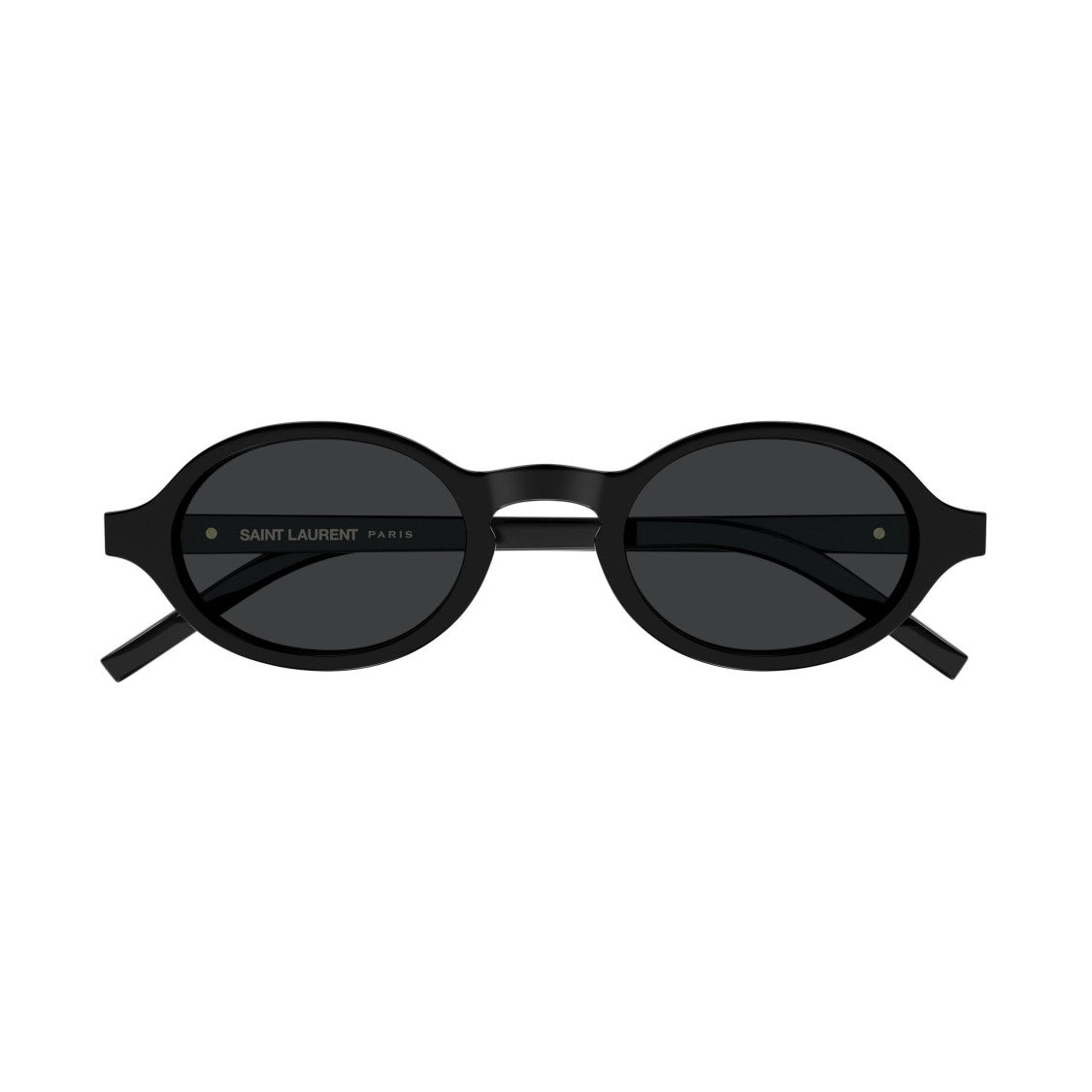 Saint Laurent Rounded Frame Sunglasses With Gold-Tone Logo Detail