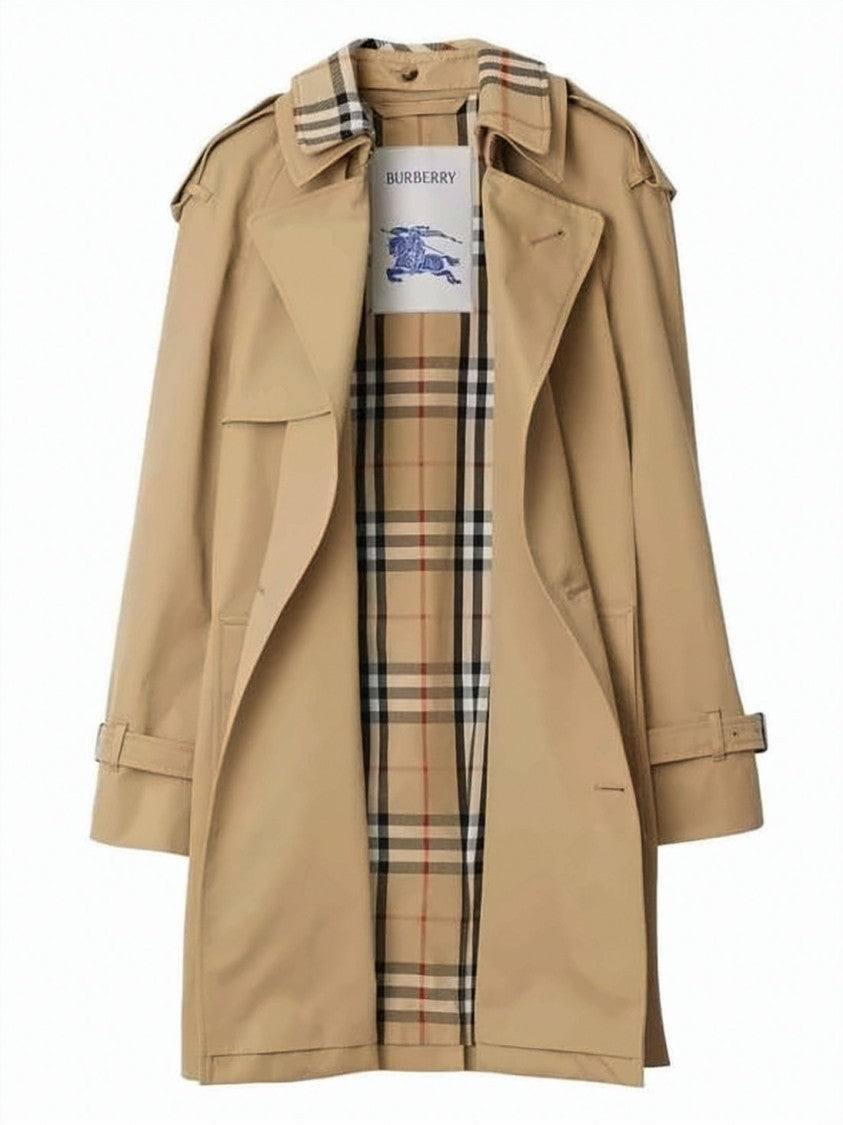 Burberry Double-Breasted Cotton Gabardine Trench Coat