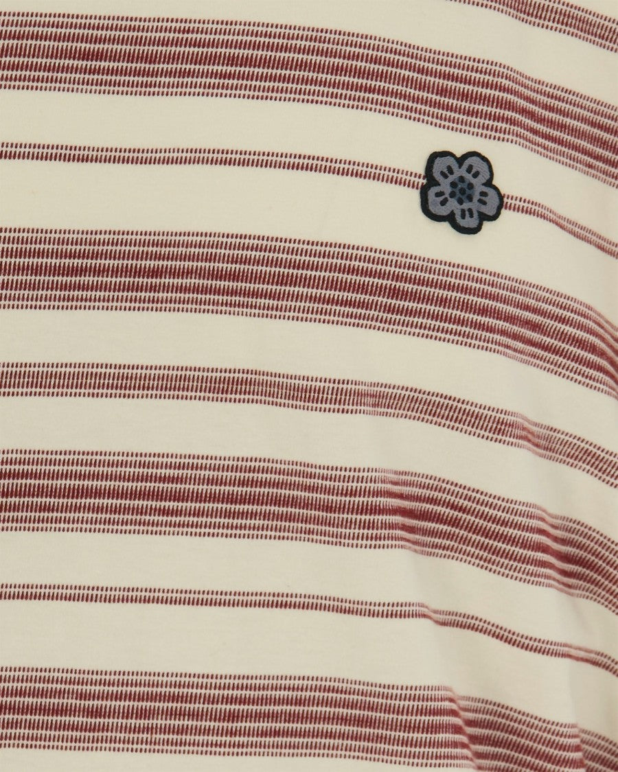 Kenzo Ivory White Striped Sweater