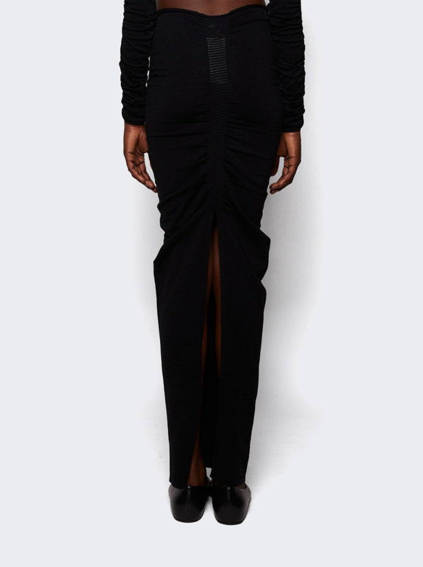 Alexander Wang Ruched Midi Skirt Black