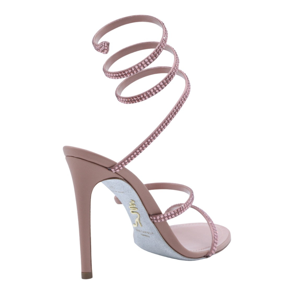 René Caovilla Slender Strap Sandals With Refined Silhouette