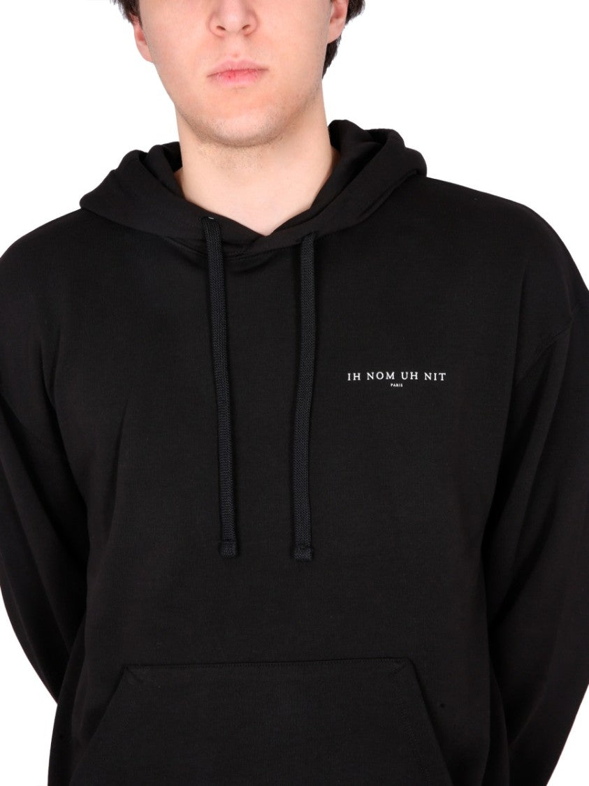Ih Nom Uh Nit Graphic Print Black Sweatshirt