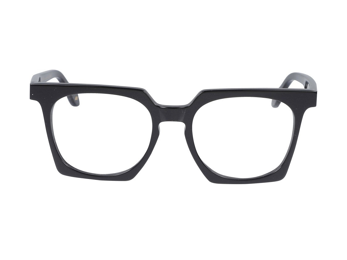 Kador Black Maya Light Glossy Oversized Square Eyeglasses
