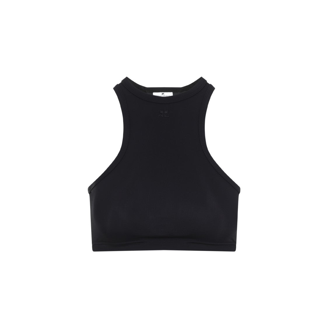 Courrèges Scuba Black Tech Jersey Top