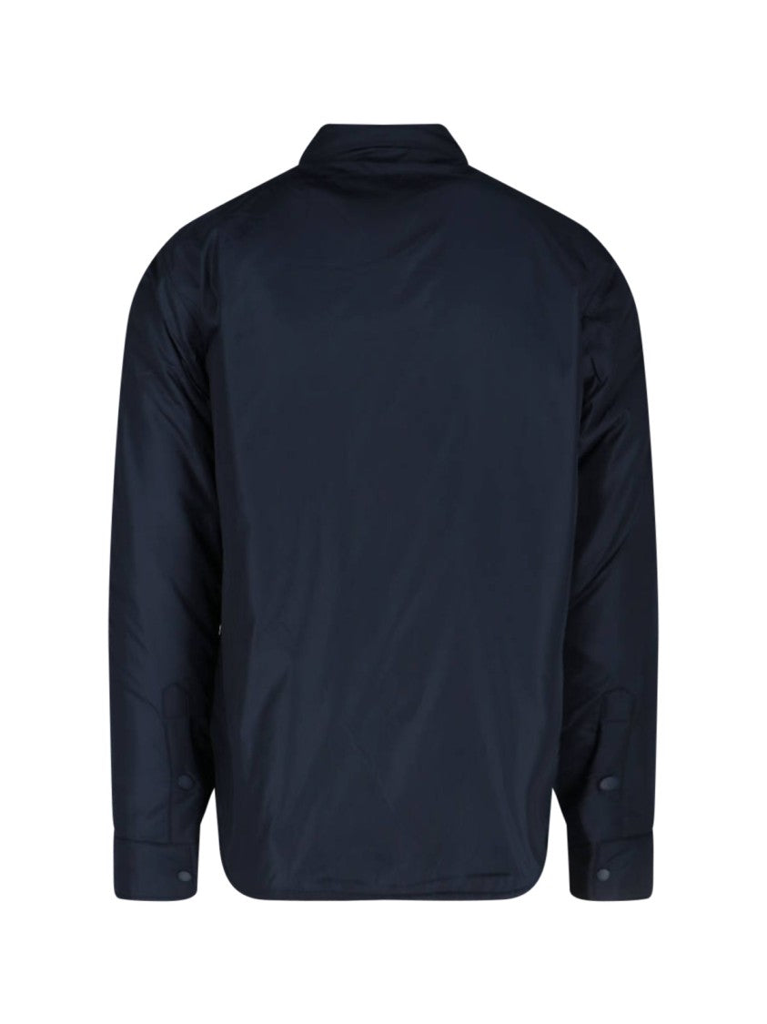 Aspesi Navy Blue Water-Repellent Nylon Shirt