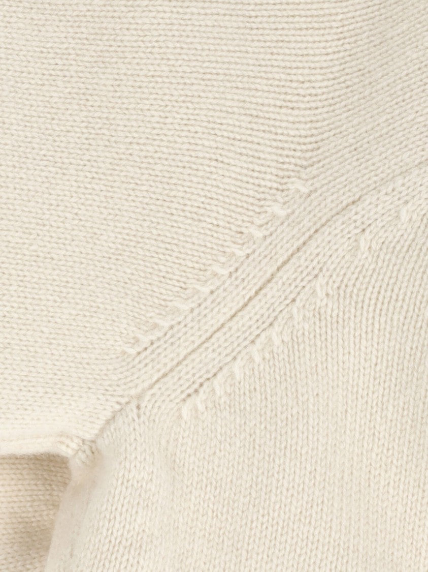 Maison Kitsuné White Minimalist Sweater With Design